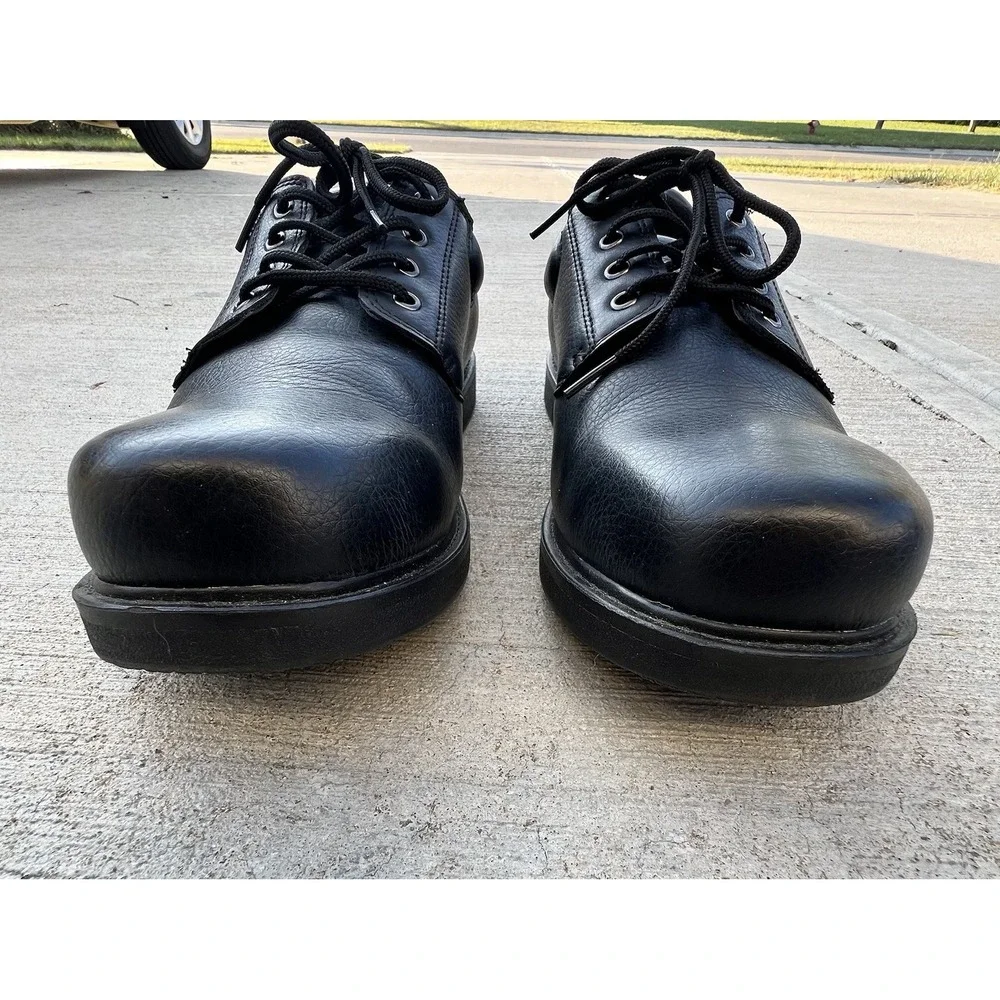 Dr. Scholl's Careers Men's 13 Wide Oil‎ Resistant Slip Resistant Leather Laced